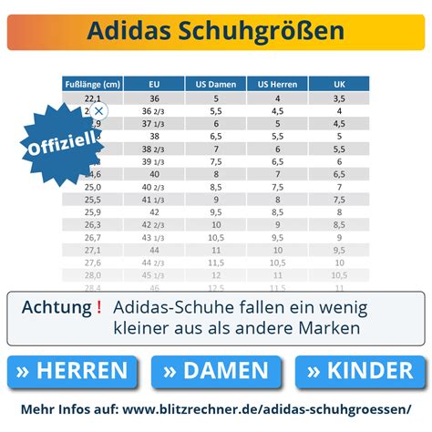 adidas Schuhgrößen Damen Herren un